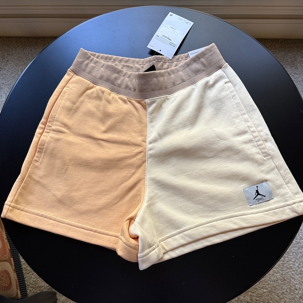 Brand New Jordan Peach and Cream Fleece Shorts